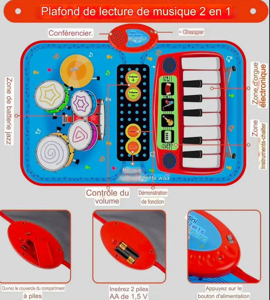 Tapis musical pour enfant - Boutique Gi&Co