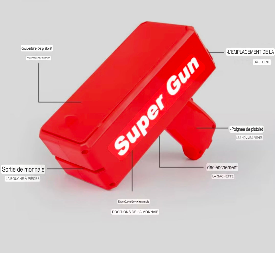 Pistolet à argent Boutique Gi&Co