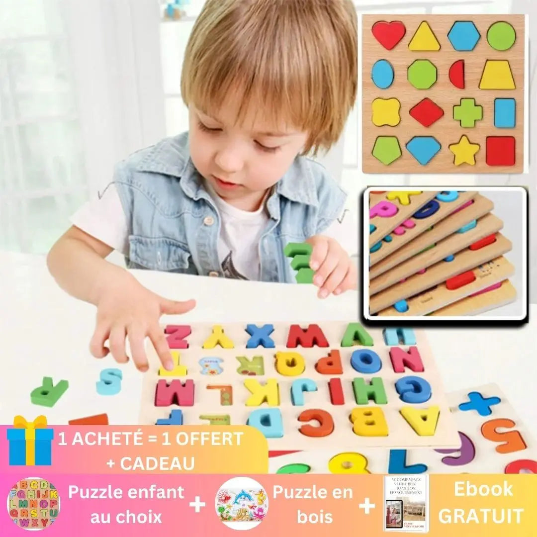 Jeu de formes en bois - Boutique Gi&Co