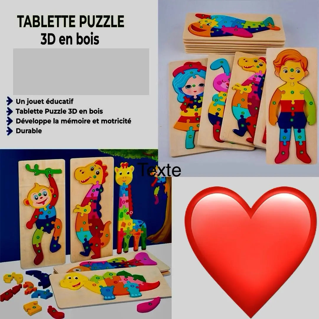 Puzzle 3D - Boutique Gi&Co